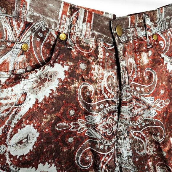 JPG Jeans by Jean Paul Gaultier Vintage 90s Paisley Flare Pants with Sid… - Picture 7 of 12